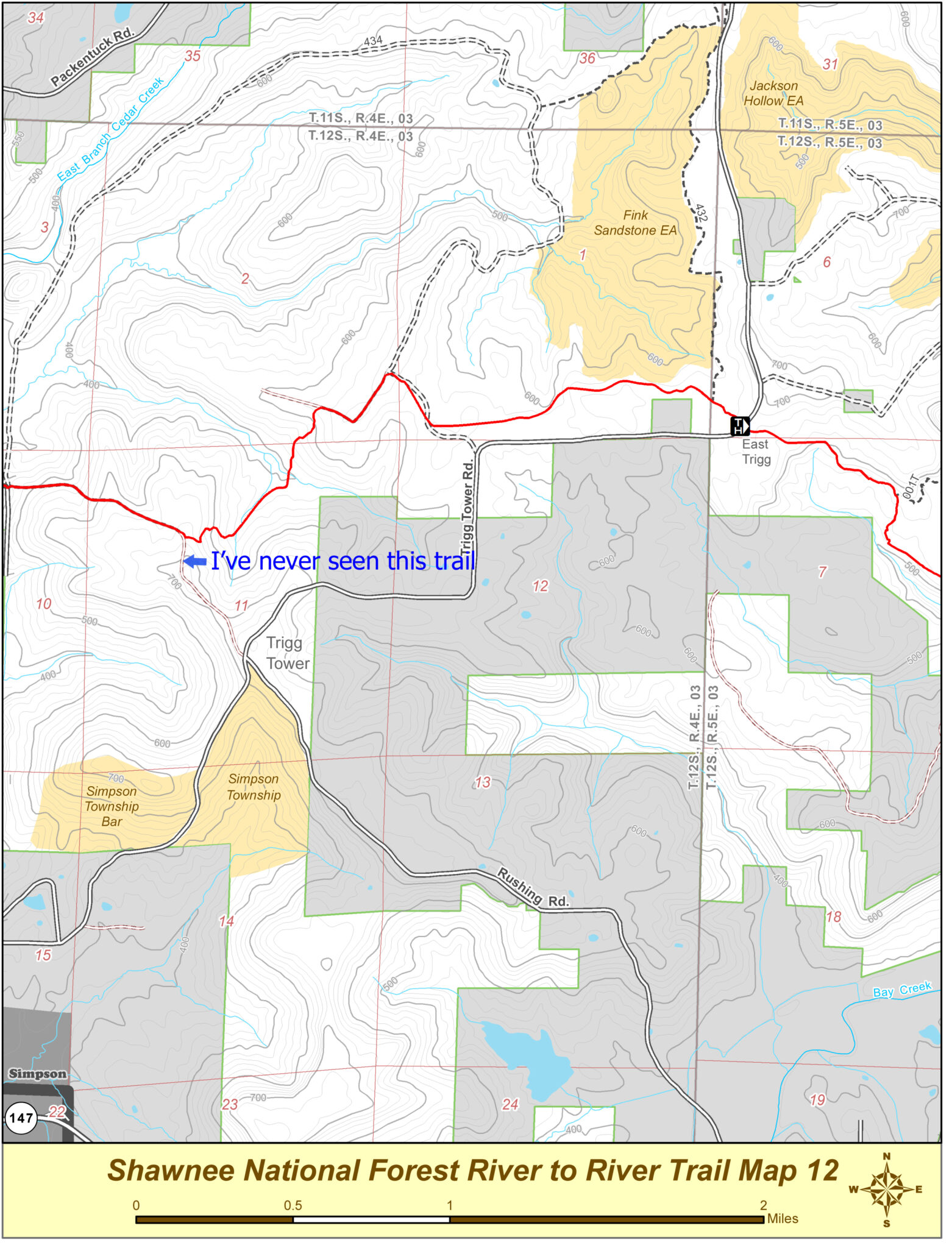 Newer Maps – River to River Trail Hike