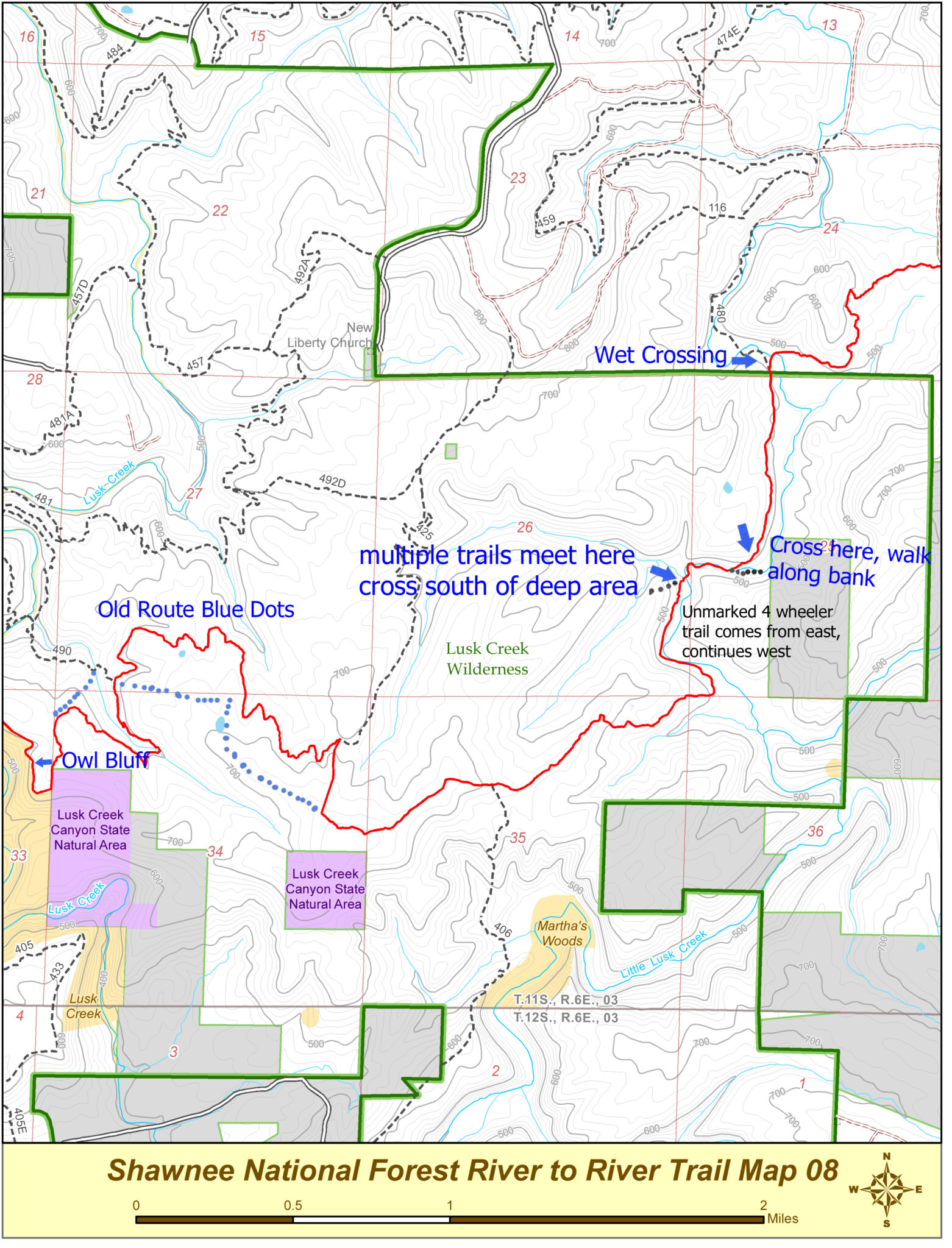 Newer Maps – River to River Trail Hike